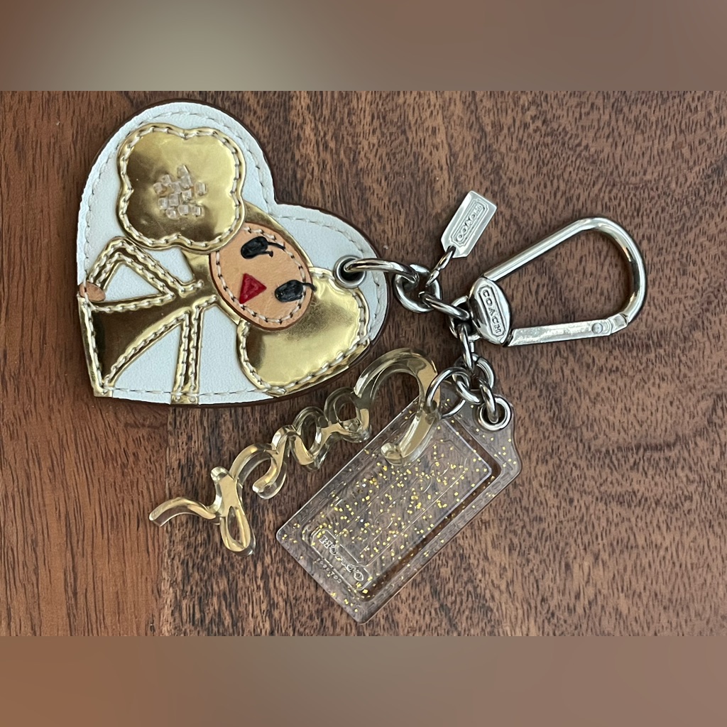 Coach Poppy Chan Goldy 3 Piece Bag Charm